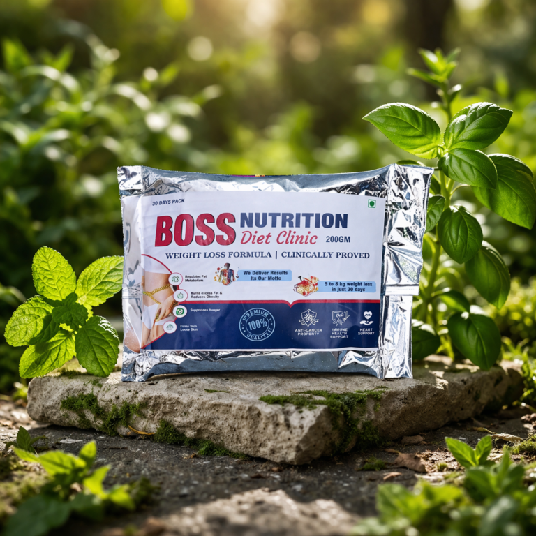 Boss Nutrition Diet Clinic – Weight Loss Formula (200gm) | 30 Days Pack | Clinically Proven Natural Fat-Loss Blend